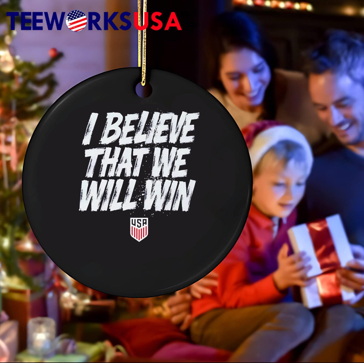 I Believe that We Will Win USA Soccer - Adult & Kids T-Shirts, Sweatshirts & Hoodies apparel design preview 4