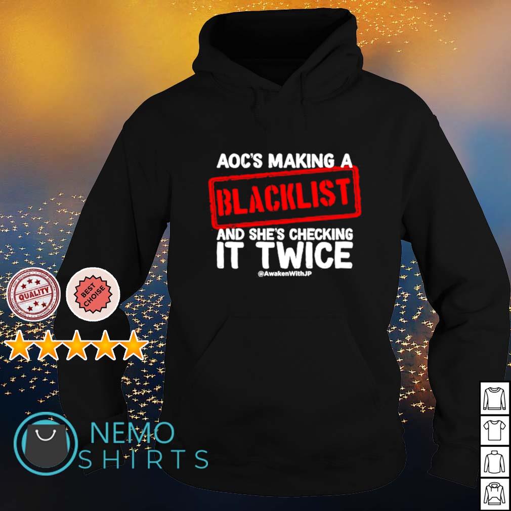 Aoc's making a blacklist and she's checking it twice - Adult & Kids T-Shirts, Sweatshirts & Hoodies apparel design preview 2