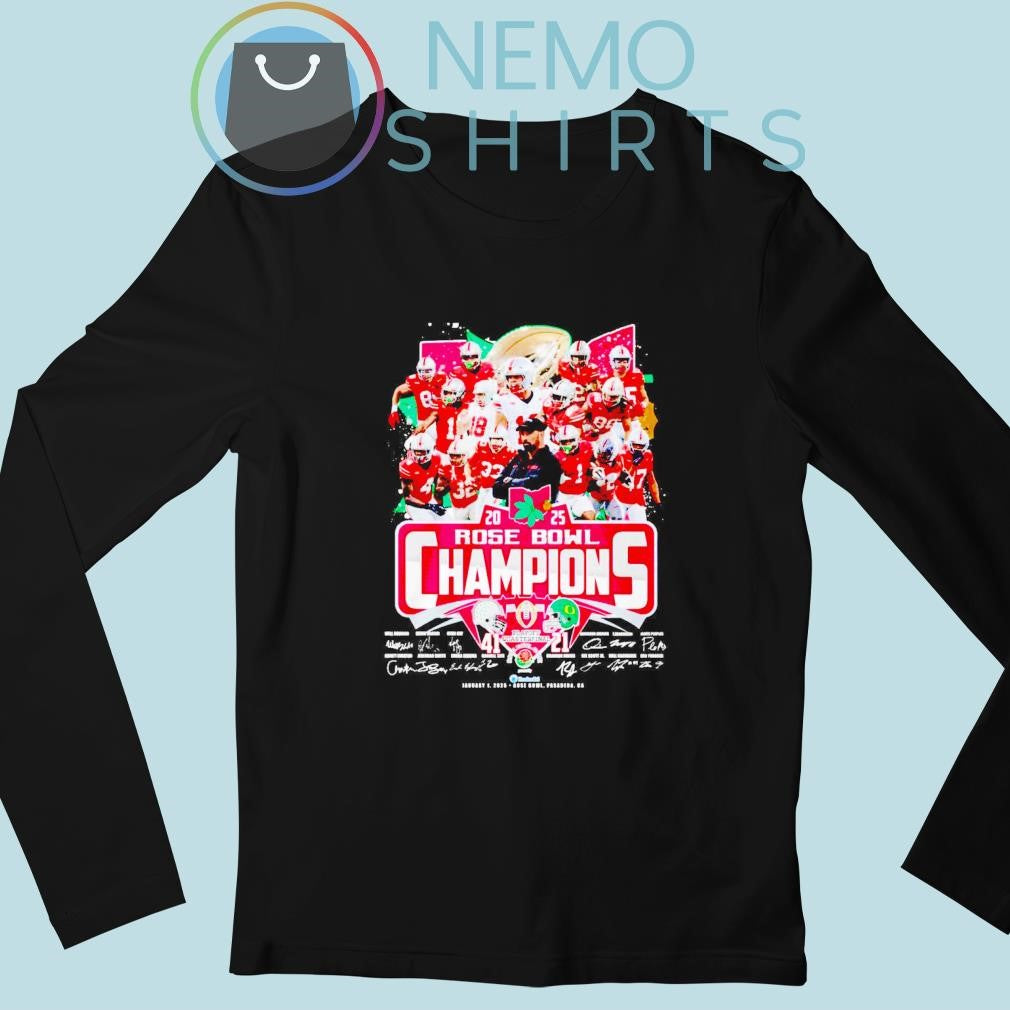 Ohio State Buckeyes 2025 Rose Bowl champions score 41 - Adult & Kids T-Shirts, Sweatshirts & Hoodies apparel design preview 3