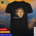 Miami Football Jaylen Waddle Portrait signature - Adult & Kids T-Shirts, Sweatshirts & Hoodies apparel design preview 1