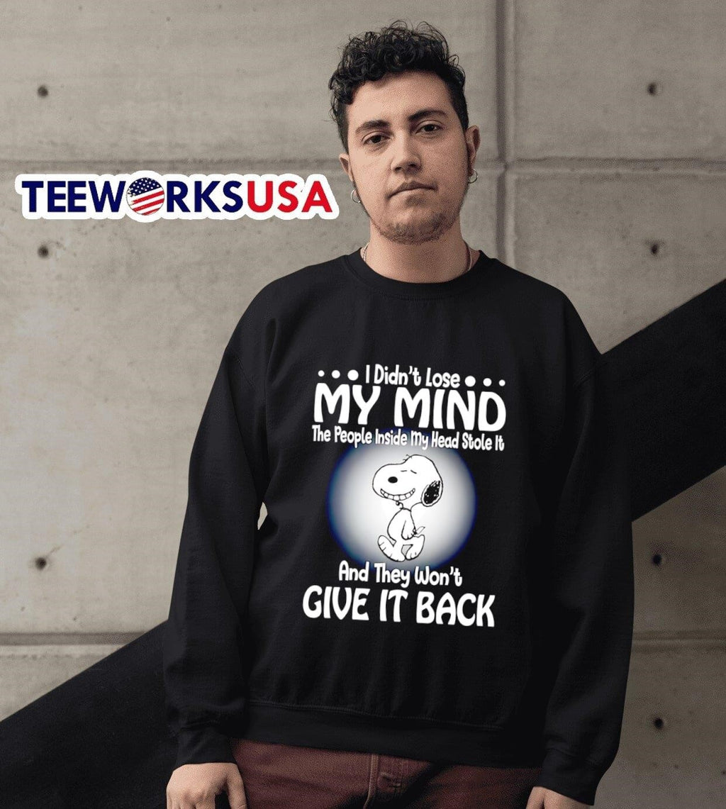 Snoopy I didn't lose my mind the people inside head - Adult & Kids T-Shirts, Sweatshirts & Hoodies apparel design preview 6
