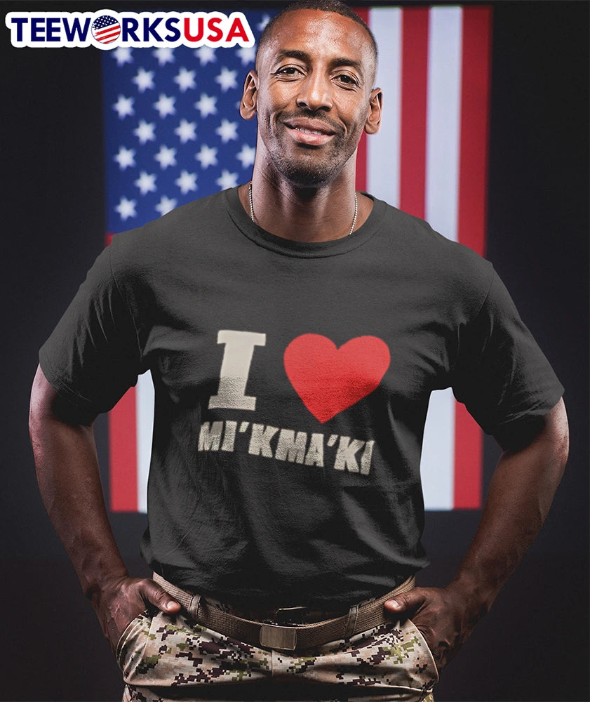 I Love Mi'kma'ki - Adult & Kids T-Shirts, Sweatshirts & Hoodies apparel design preview 1