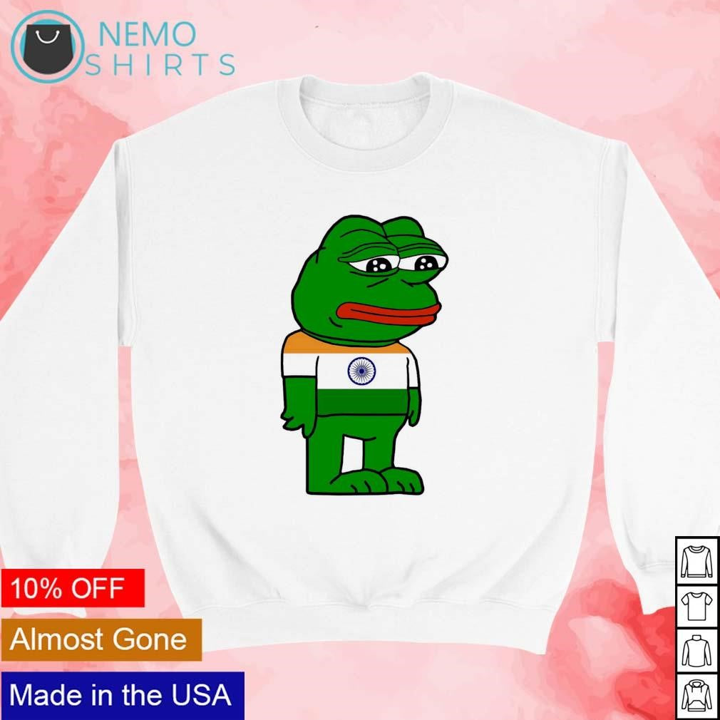 Sad Indian Pepe - Adult & Kids T-Shirts, Sweatshirts & Hoodies apparel design preview 3