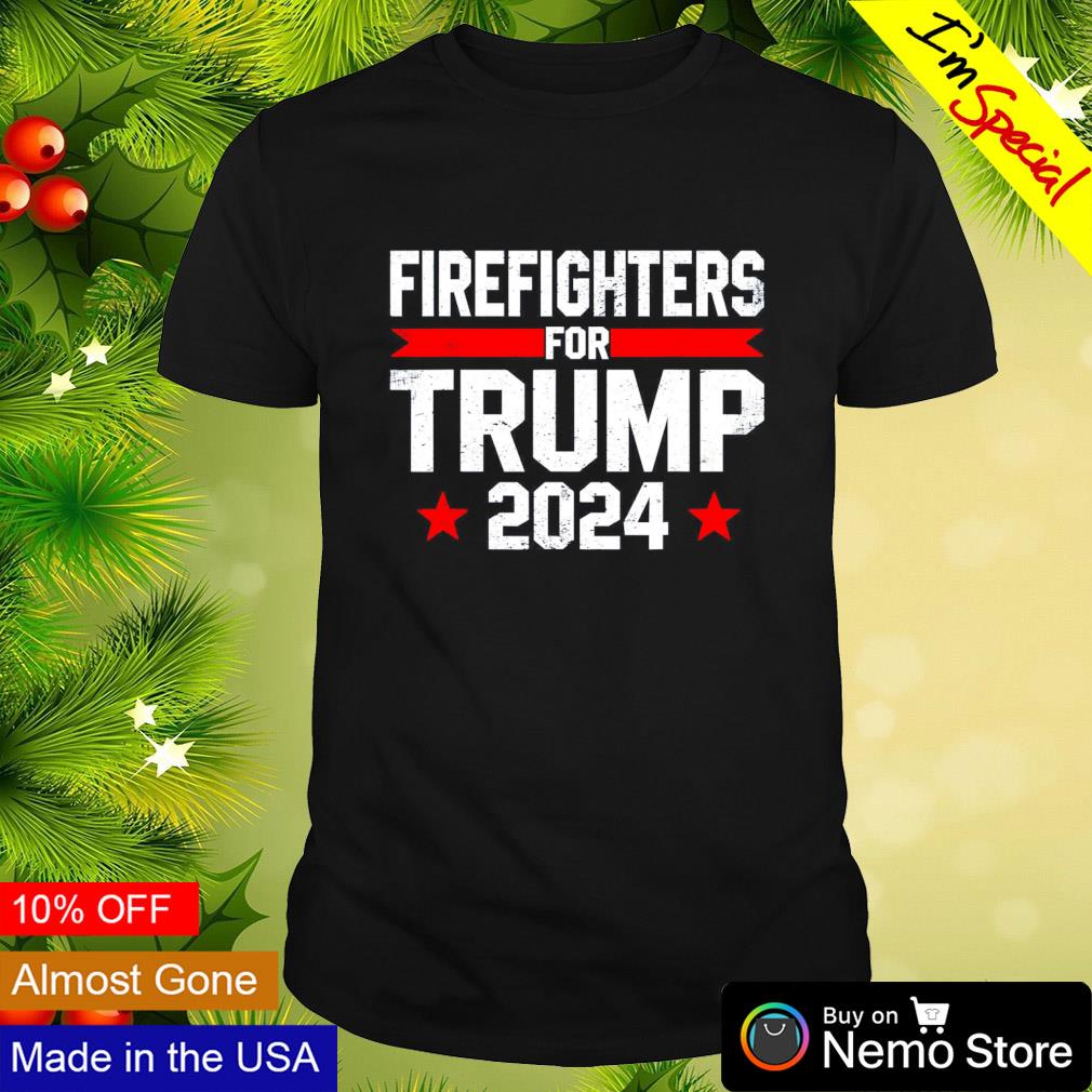 Firefighters for Trump 2024 - Adult & Kids T-Shirts, Sweatshirts & Hoodies apparel design preview 1