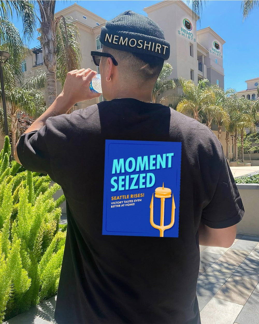 Moment seized Seattle rise victory tastes even better - Adult & Kids T-Shirts, Sweatshirts & Hoodies apparel design preview 4