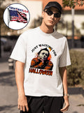 Michael Myers just waiting for Halloween - Adult & Kids T-Shirts, Sweatshirts & Hoodies apparel design preview 1