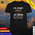 Zac Brown 20 Years 2002-2022 thank you for the - Adult & Kids T-Shirts, Sweatshirts & Hoodies apparel design preview 1