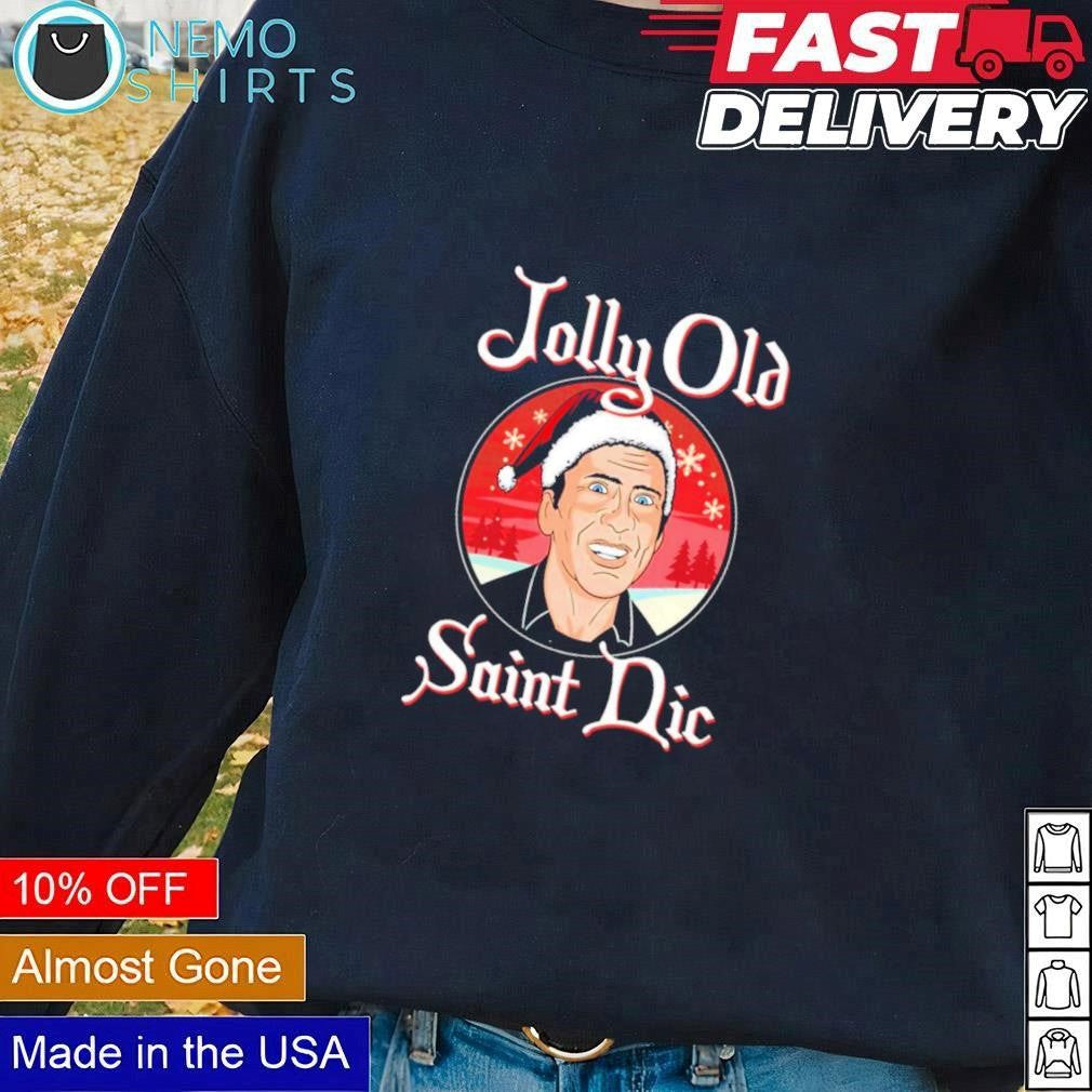 Jolly old saint Nic Nicolas Cage Christmas - Adult & Kids T-Shirts, Sweatshirts & Hoodies apparel design preview 1