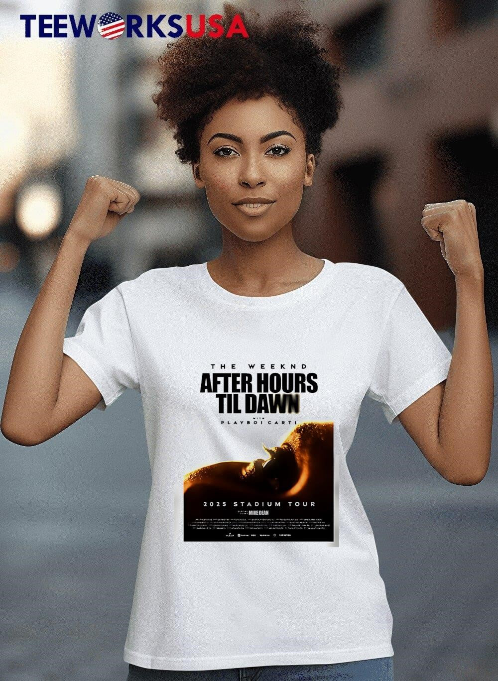 The Weeknd Stadium Tour 2025 Poster After Hours Til - Adult & Kids T-Shirts, Sweatshirts & Hoodies apparel design preview 8
