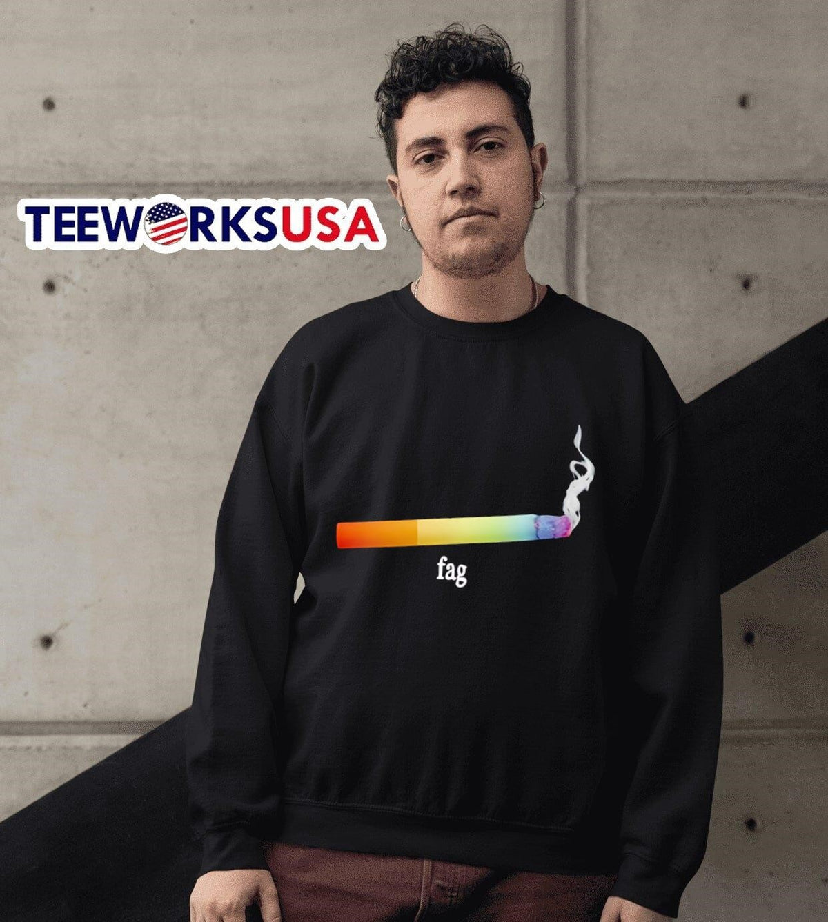 Fag Cigarette LGBT Pride - Adult & Kids T-Shirts, Sweatshirts & Hoodies apparel design preview 6