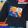 Trump for the win cartoon - Adult & Kids T-Shirts, Sweatshirts & Hoodies apparel design preview 1