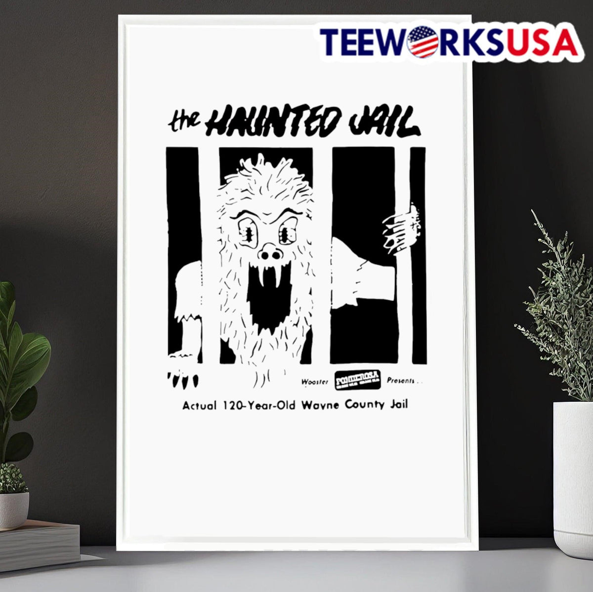 The Haunted Jail Horror Movie - Adult & Kids T-Shirts, Sweatshirts & Hoodies apparel design preview 6