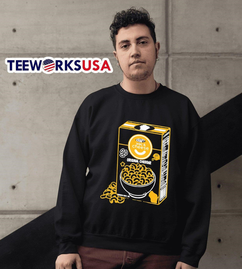 Tucker Kraft YAC 'N Cheese - Adult & Kids T-Shirts, Sweatshirts & Hoodies apparel design preview 6