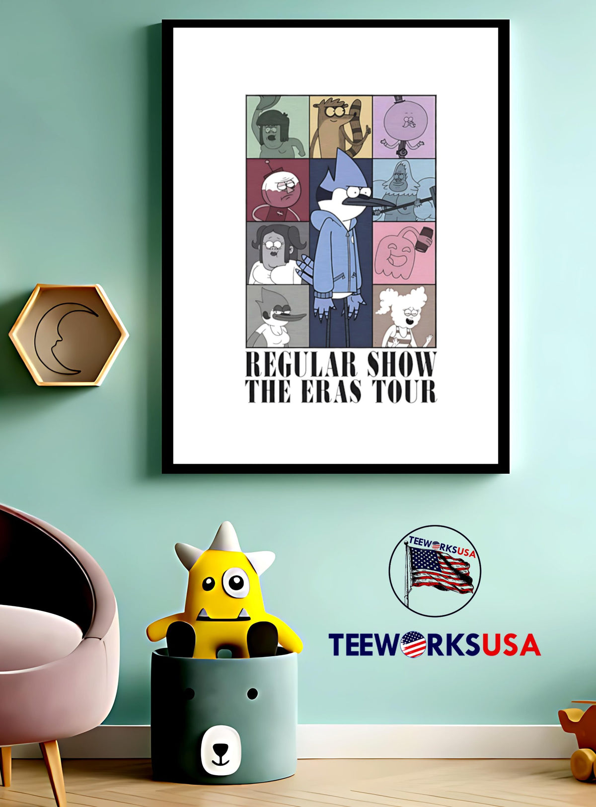 Regular show the eras tour - Adult & Kids T-Shirts, Sweatshirts & Hoodies apparel design preview 4
