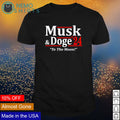 Musk and Doge 2024 to the moon - Adult & Kids T-Shirts, Sweatshirts & Hoodies apparel design preview 1