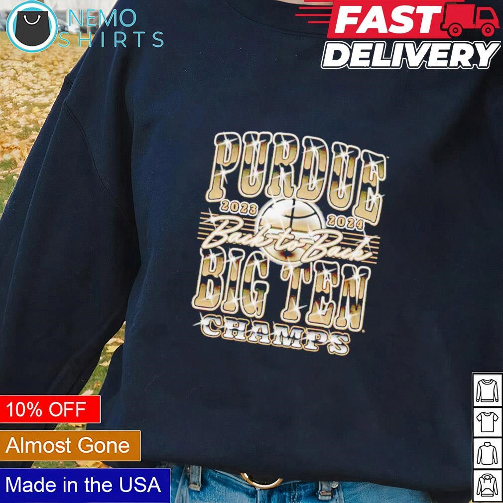 Purdue men's basketball 2023 2024 back to Big Ten - Adult & Kids T-Shirts, Sweatshirts & Hoodies apparel design preview 2