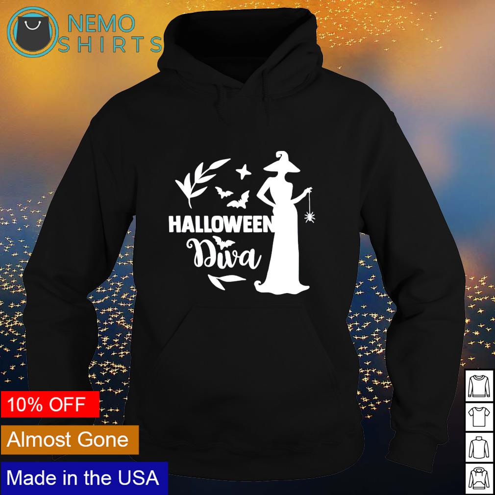 Witch Halloween diva - Adult & Kids T-Shirts, Sweatshirts & Hoodies apparel design preview 2