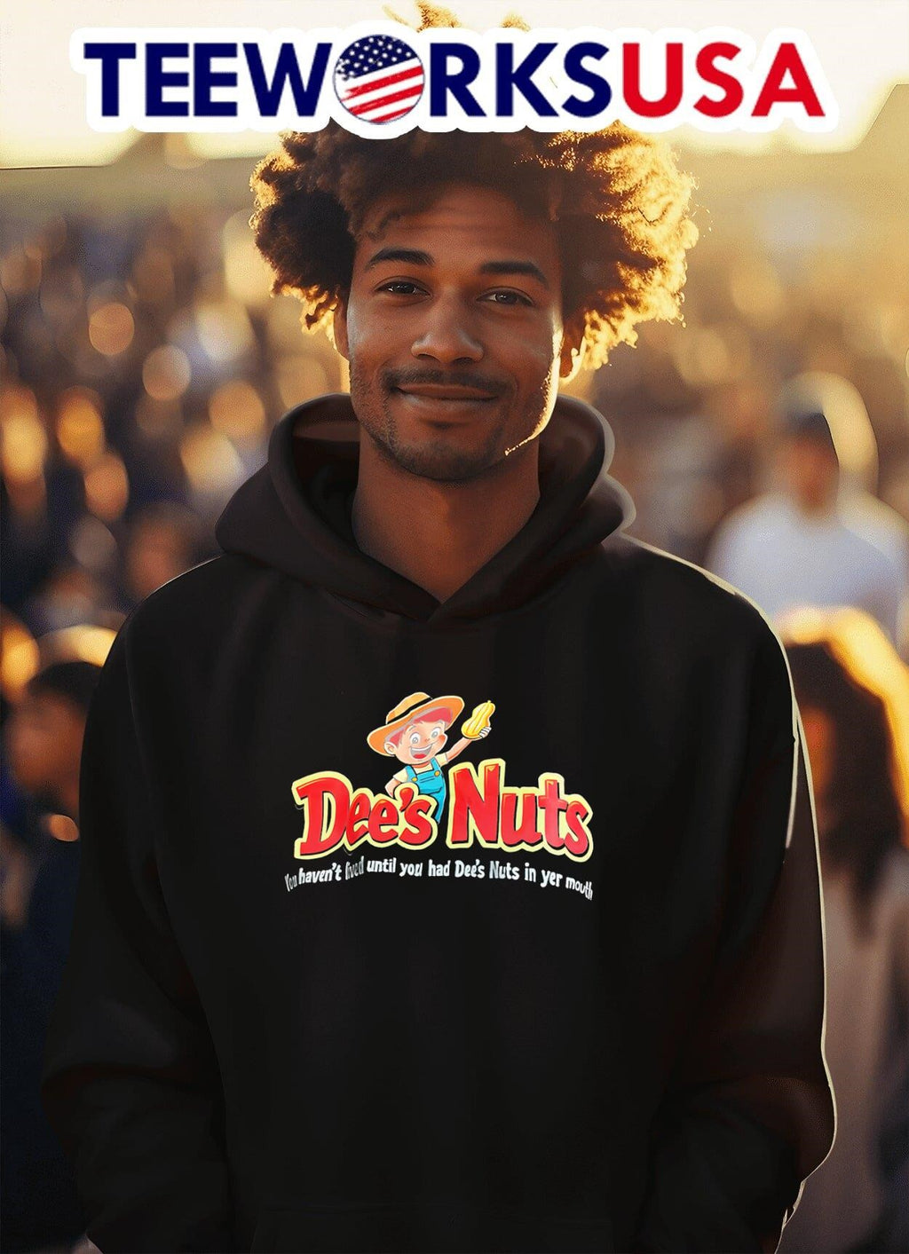 Dee's Nuts you haven't lived until had in yer mouth - Adult & Kids T-Shirts, Sweatshirts & Hoodies apparel design preview 2
