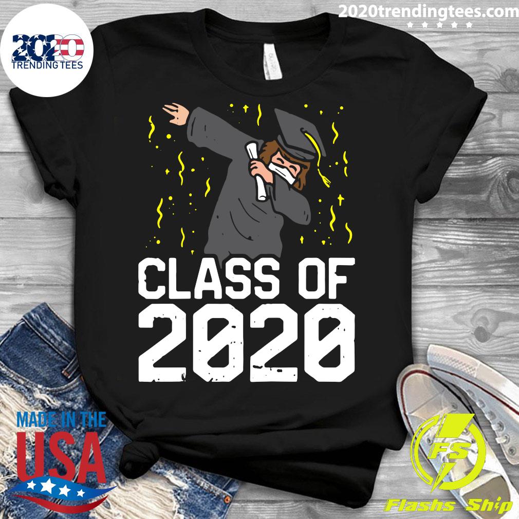 Dabbing Graduate Class Of 2020 Social Distancing - Adult & Kids T-Shirts, Sweatshirts & Hoodies apparel design preview 3