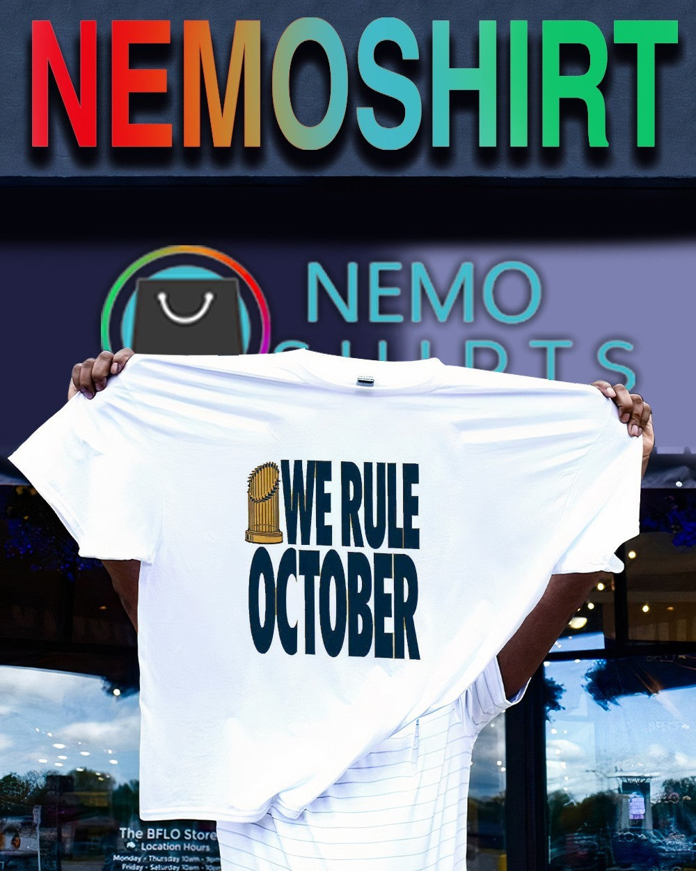 We rule October Los Angeles Dodgers - Adult & Kids T-Shirts, Sweatshirts & Hoodies apparel design preview 1