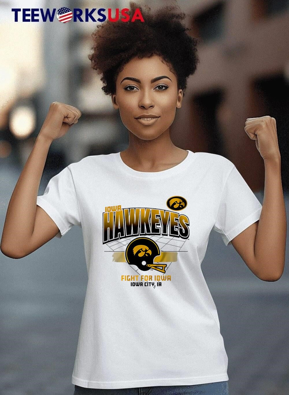 Iowa Hawkeyes Football Helmet Fight For City La - Adult & Kids T-Shirts, Sweatshirts & Hoodies apparel design preview 8