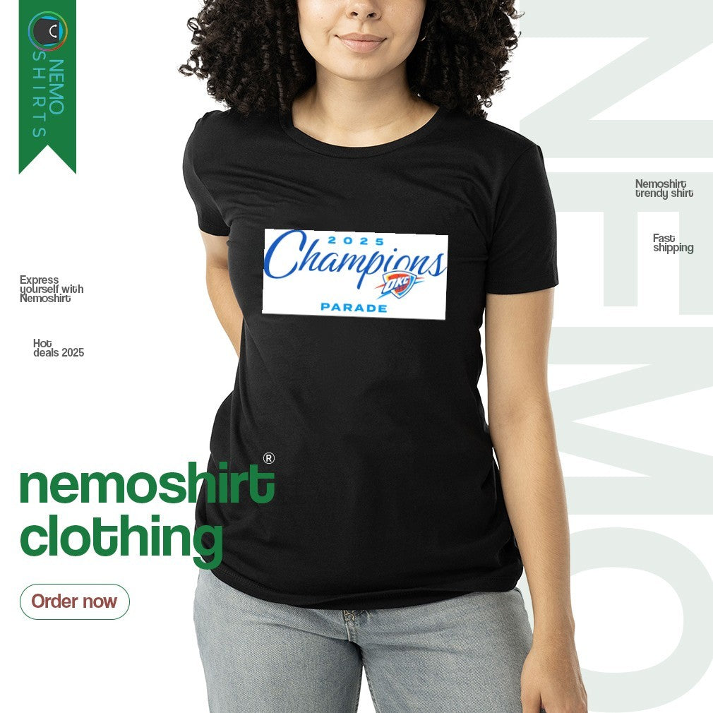 Oklahoma City Thunder 2025 champions - Adult & Kids T-Shirts, Sweatshirts & Hoodies product image 3