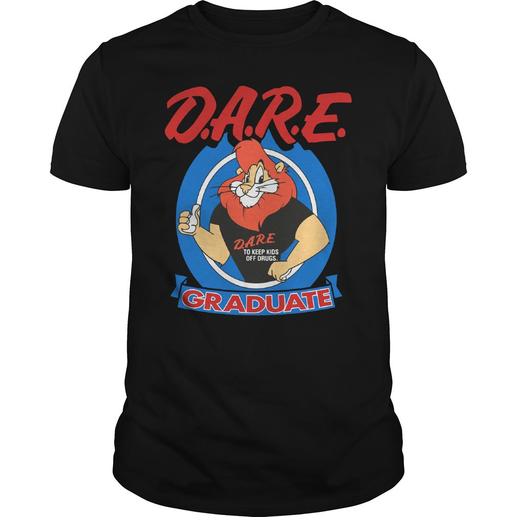 Dare Lion Graduate To Keep Kids Off Drugs - Adult & Kids T-Shirts, Sweatshirts & Hoodies apparel design preview 1