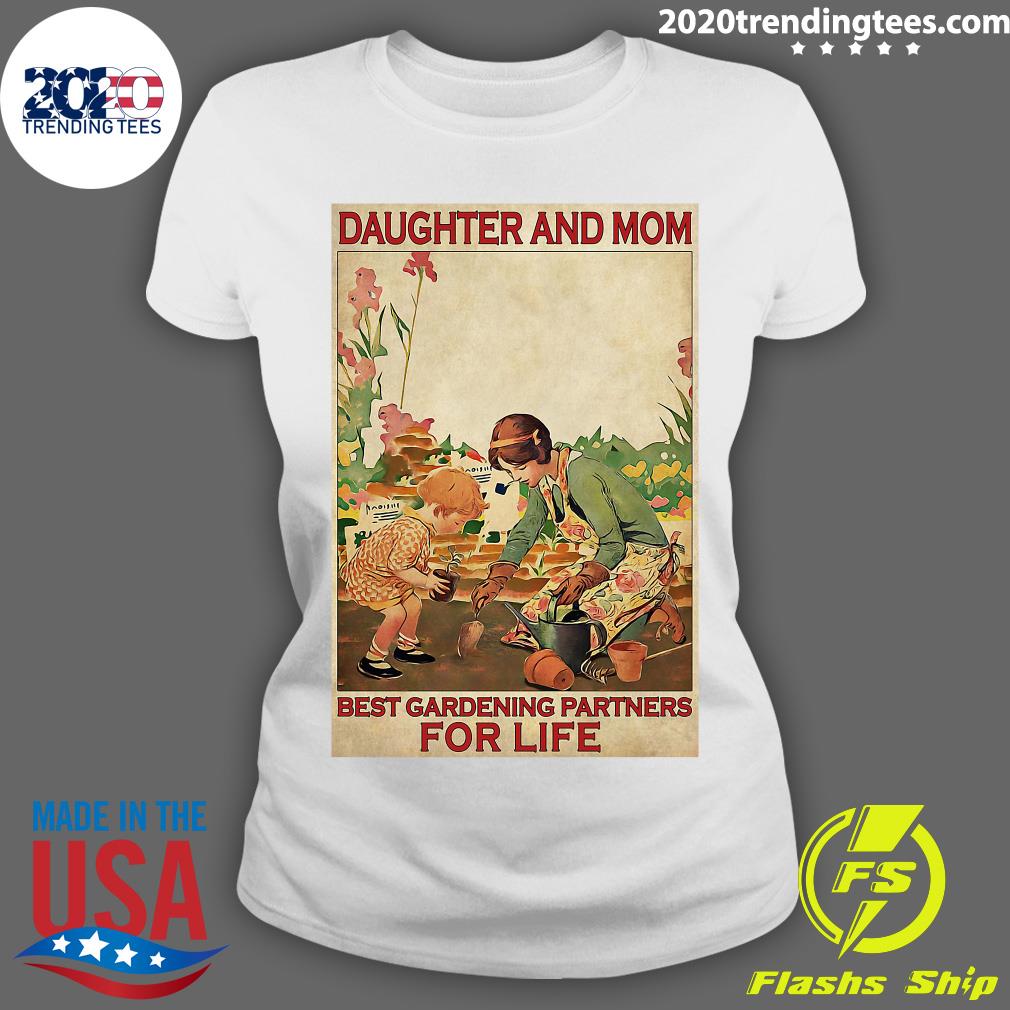 Daughter And Mom Best Gardening Partners For Life - Adult & Kids T-Shirts, Sweatshirts & Hoodies apparel design preview 3
