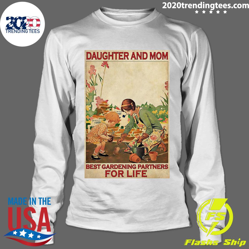 Daughter And Mom Best Gardening Partners For Life - Adult & Kids T-Shirts, Sweatshirts & Hoodies apparel design preview 4