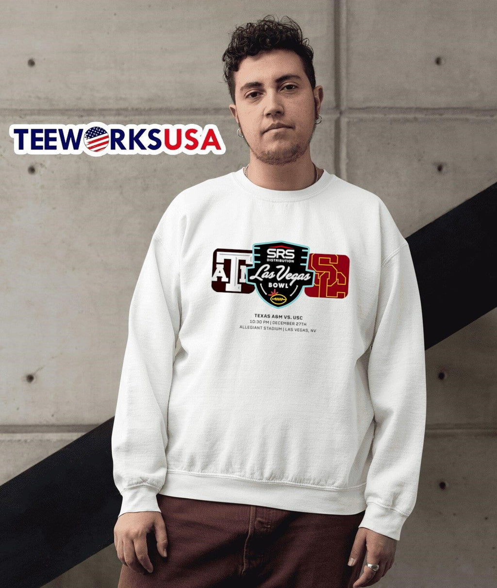 USC Trojans Vs Texas A&M Aggies 2024 Las Vegas Bowl - Adult & Kids T-Shirts, Sweatshirts & Hoodies apparel design preview 5