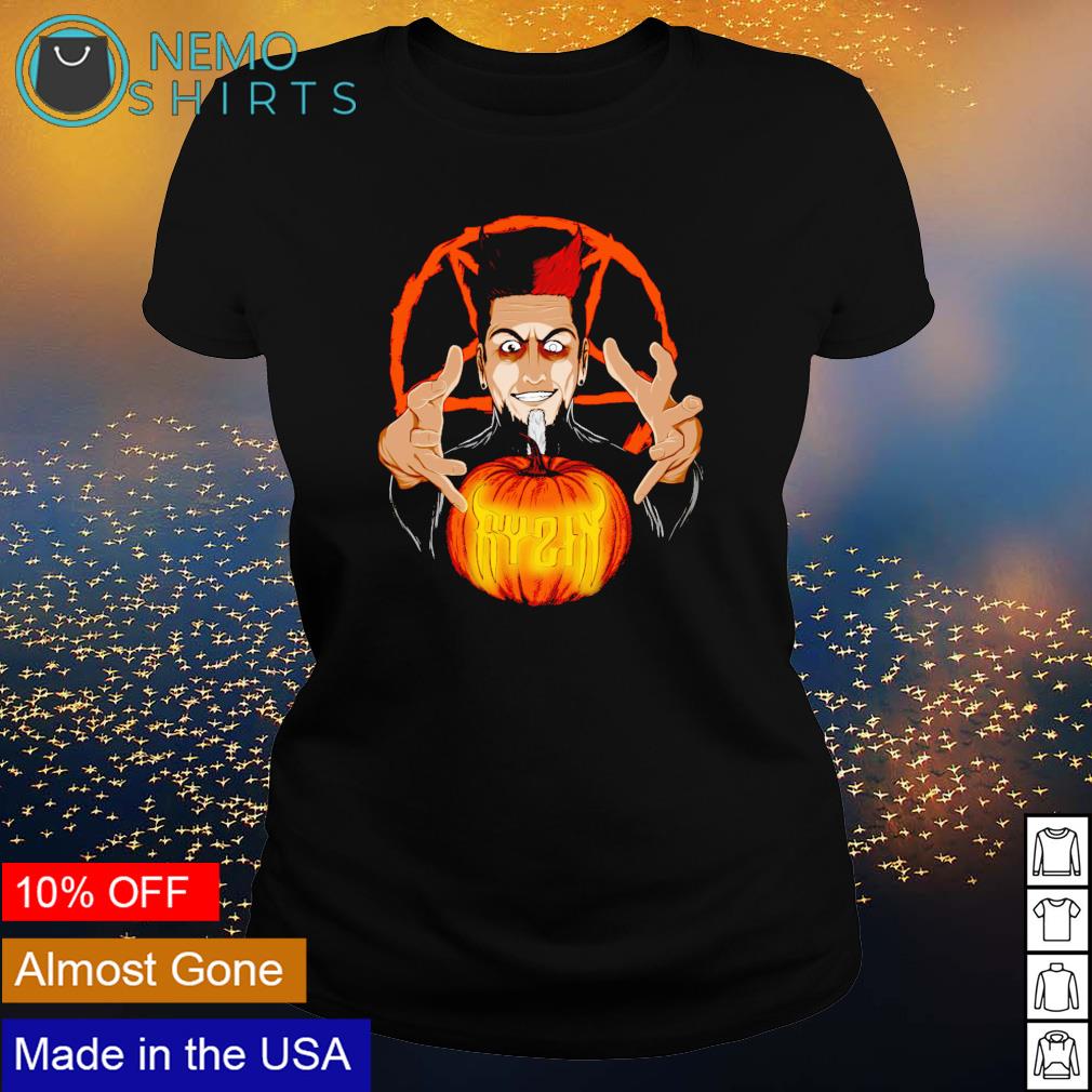 Pumpkin Halloween is Satan Ryzin - Adult & Kids T-Shirts, Sweatshirts & Hoodies apparel design preview 3