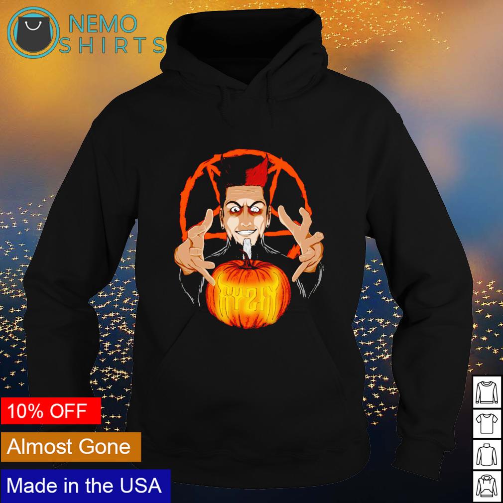 Pumpkin Halloween is Satan Ryzin - Adult & Kids T-Shirts, Sweatshirts & Hoodies apparel design preview 2
