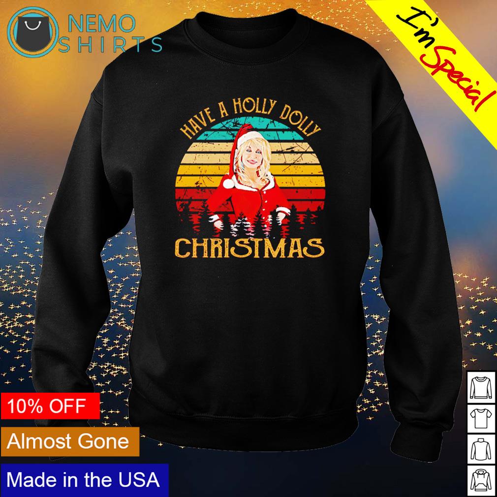 Have a holly dolly Parton Christmas - Adult & Kids T-Shirts, Sweatshirts & Hoodies apparel design preview 4