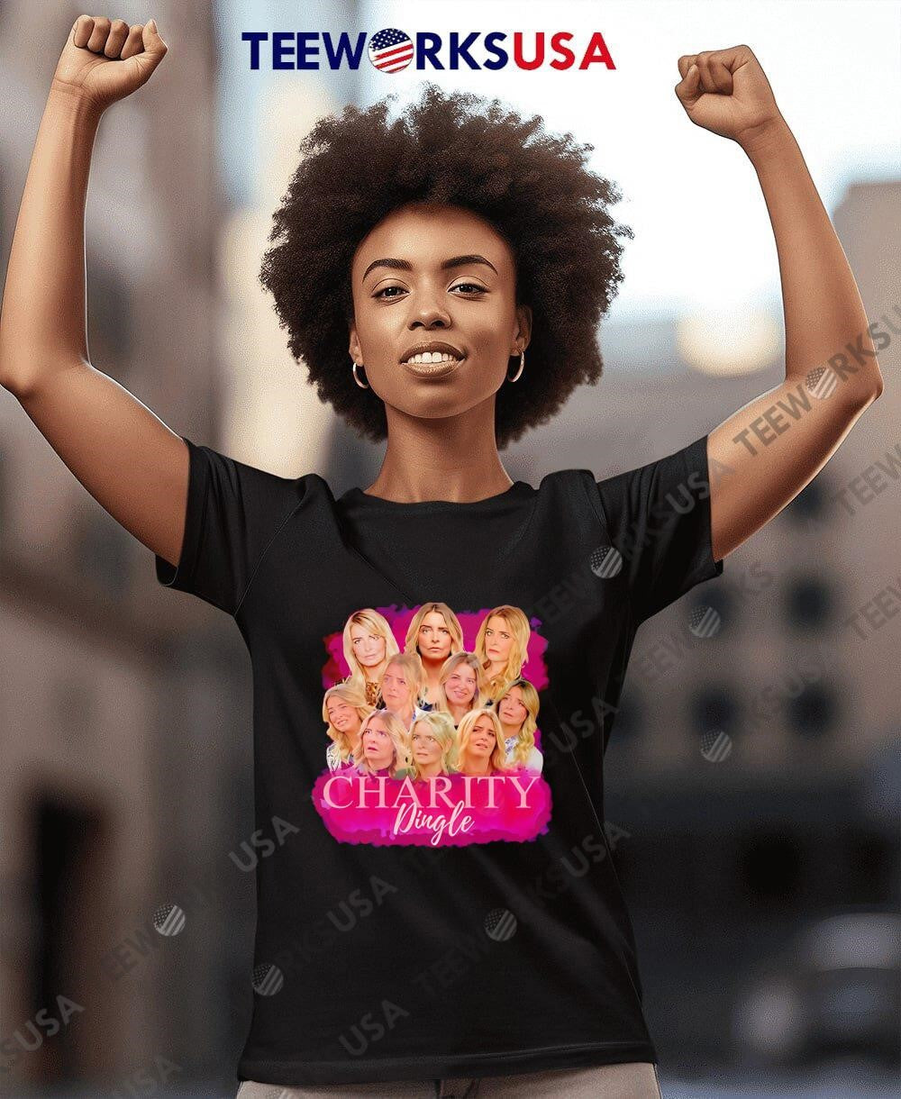 Charity Dingle Fan Collage Pink Themed Graphic - Adult & Kids T-Shirts, Sweatshirts & Hoodies apparel design preview 7