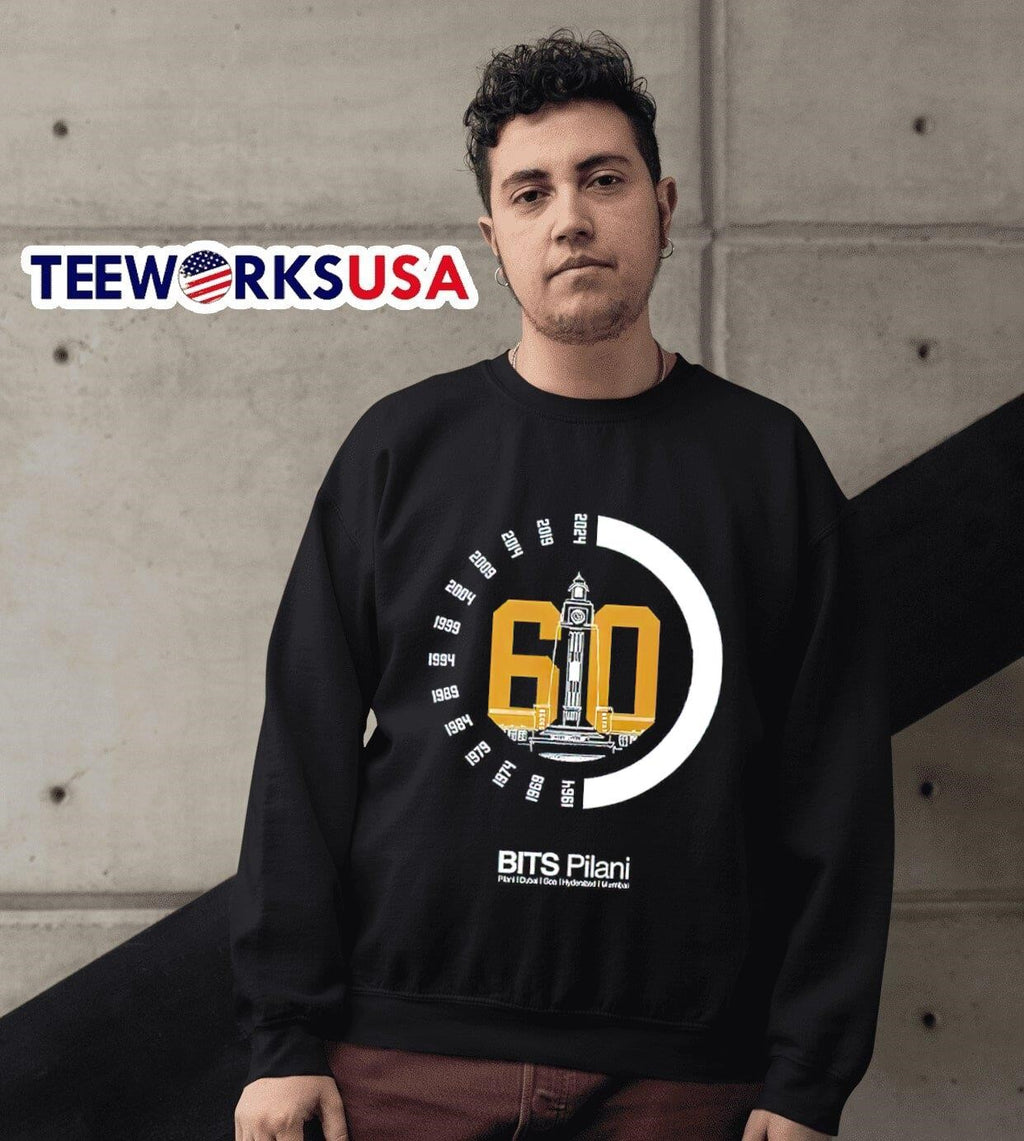 BITS Pilani 60 years anniversary - Adult & Kids T-Shirts, Sweatshirts & Hoodies apparel design preview 3