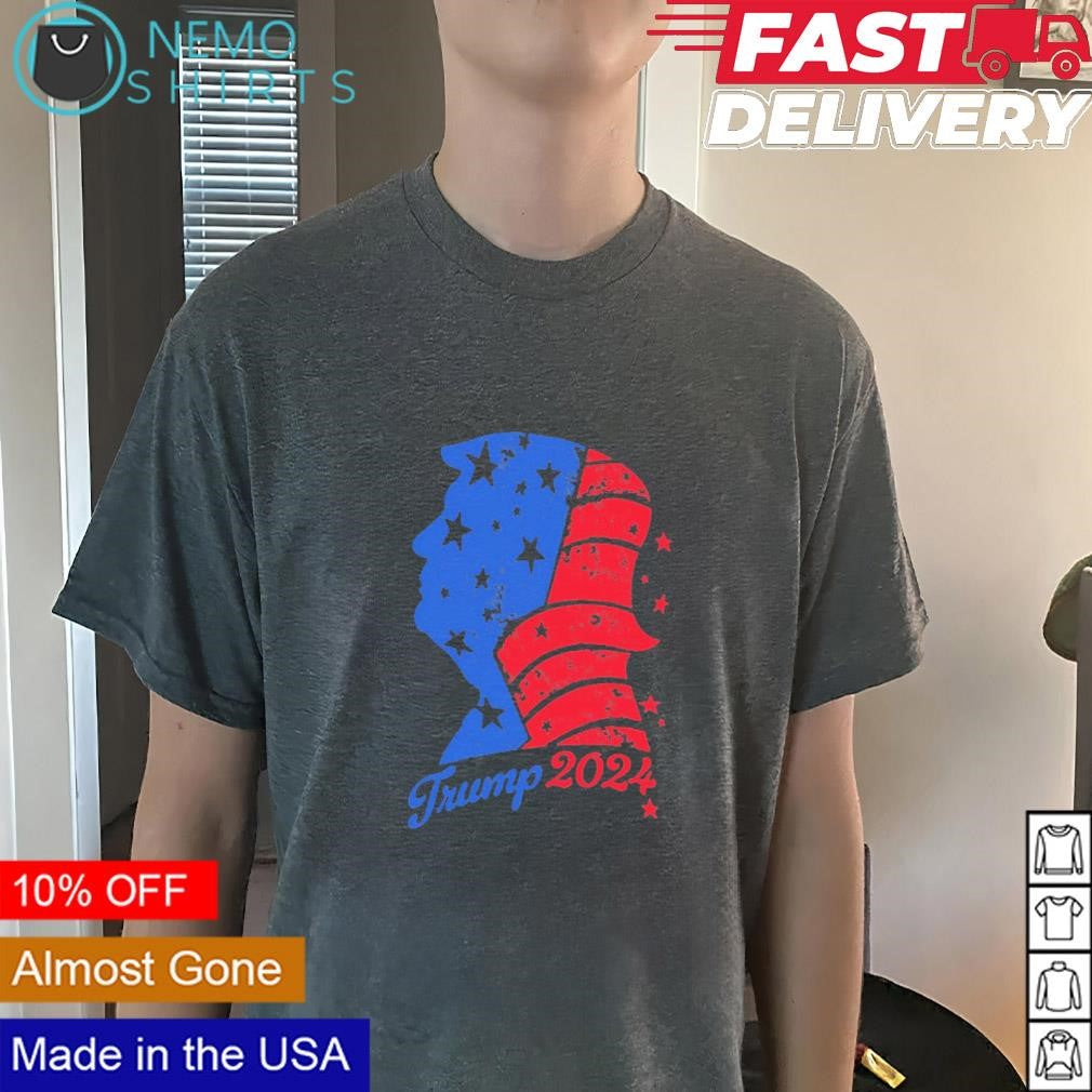 Trump profile USA - Adult & Kids T-Shirts, Sweatshirts & Hoodies apparel design preview 3
