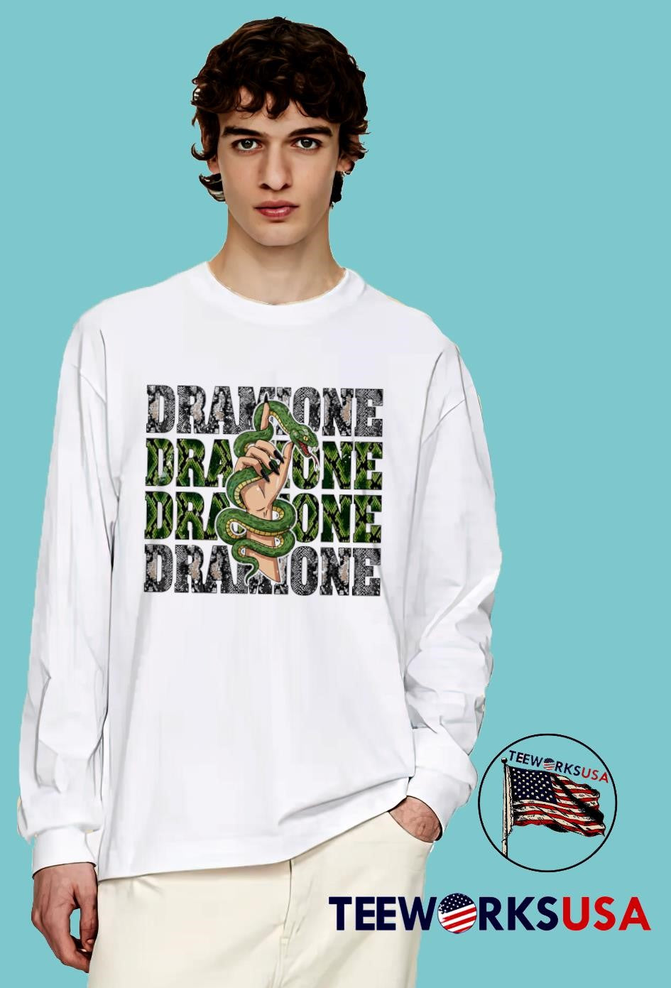 Snake House Dark Green Witchy Hand - Adult & Kids T-Shirts, Sweatshirts & Hoodies apparel design preview 4