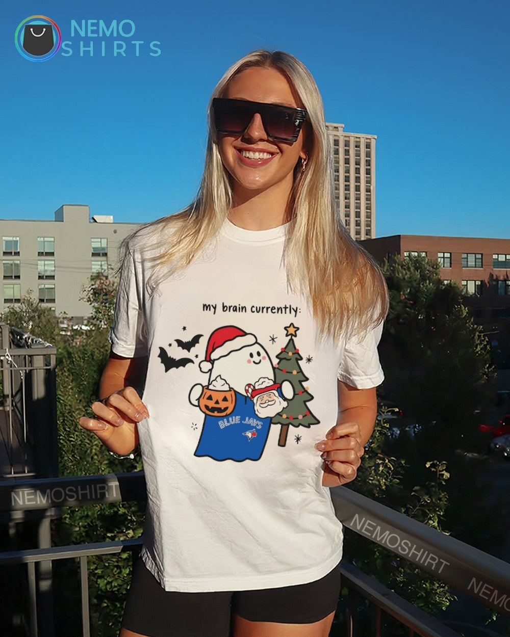 My brain currently Toronto Blue Jays halloween and - Adult & Kids T-Shirts, Sweatshirts & Hoodies apparel design preview 6