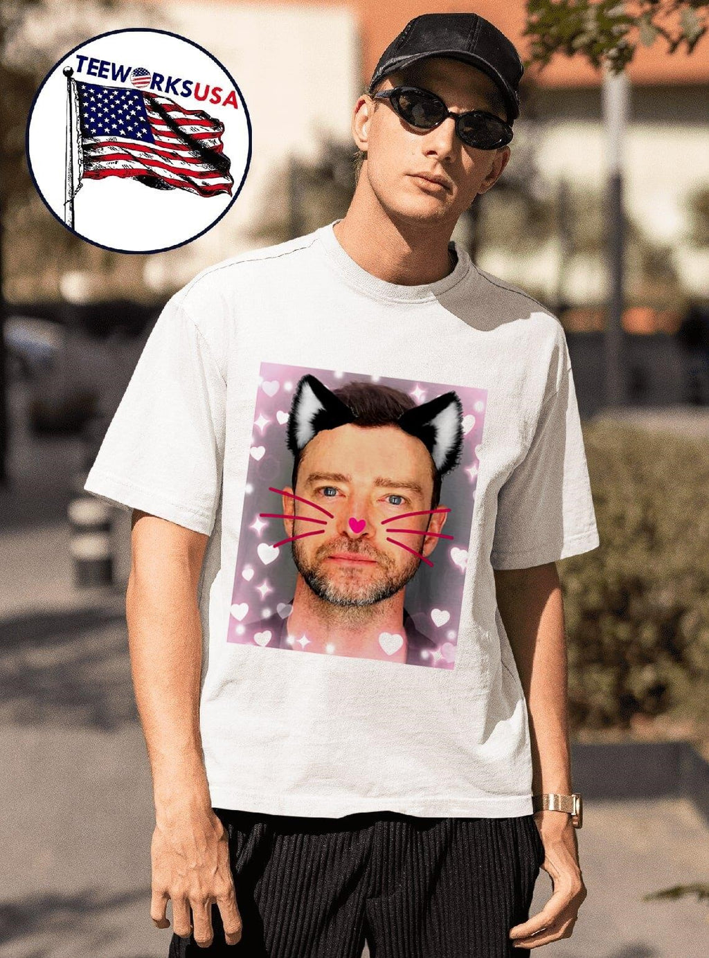 Catboy JT mugshot cringey funny - Adult & Kids T-Shirts, Sweatshirts & Hoodies apparel design preview 1