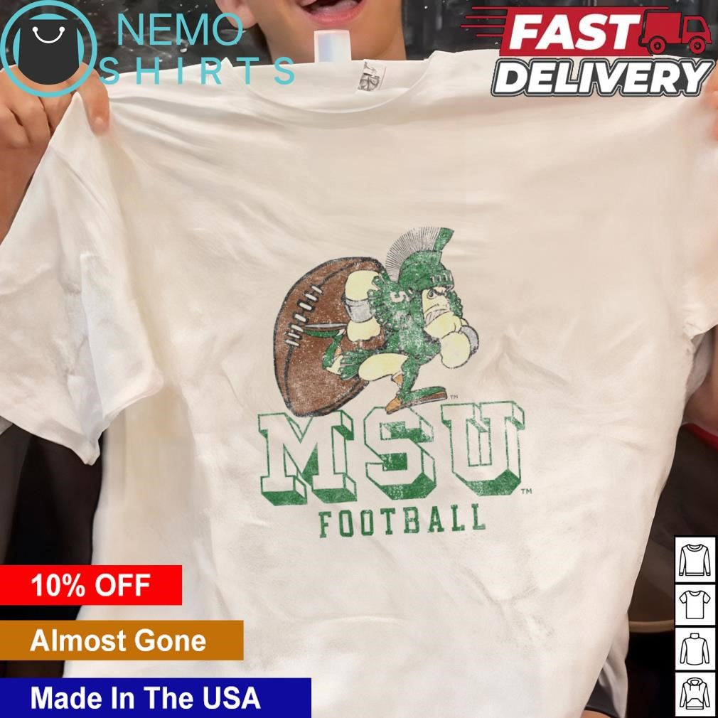 Michigan State vintage 1989 sparty football - Adult & Kids T-Shirts, Sweatshirts & Hoodies apparel design preview 1