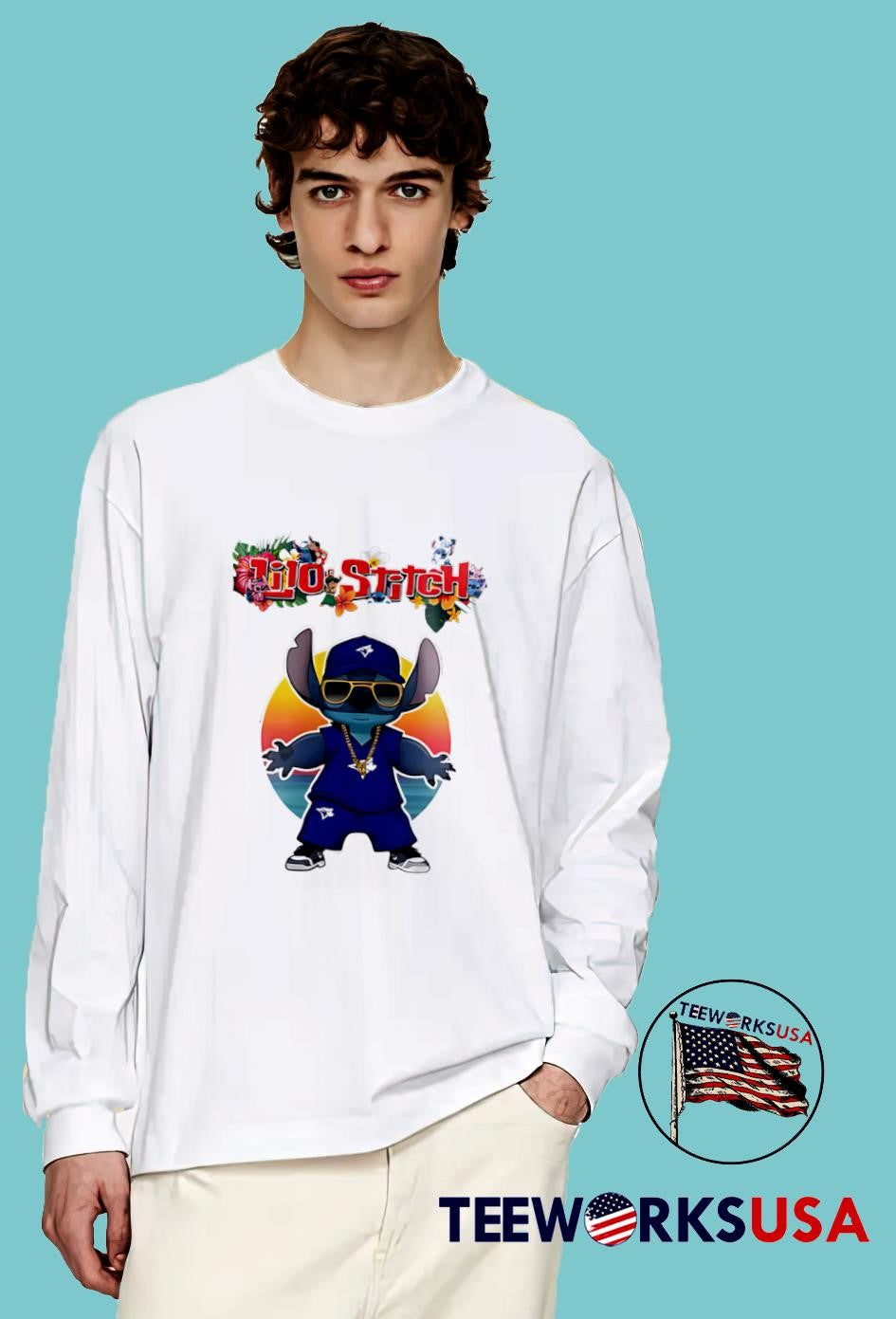 Toronto blue jays x lilo and stitch baseball - Adult & Kids T-Shirts, Sweatshirts & Hoodies apparel design preview 4