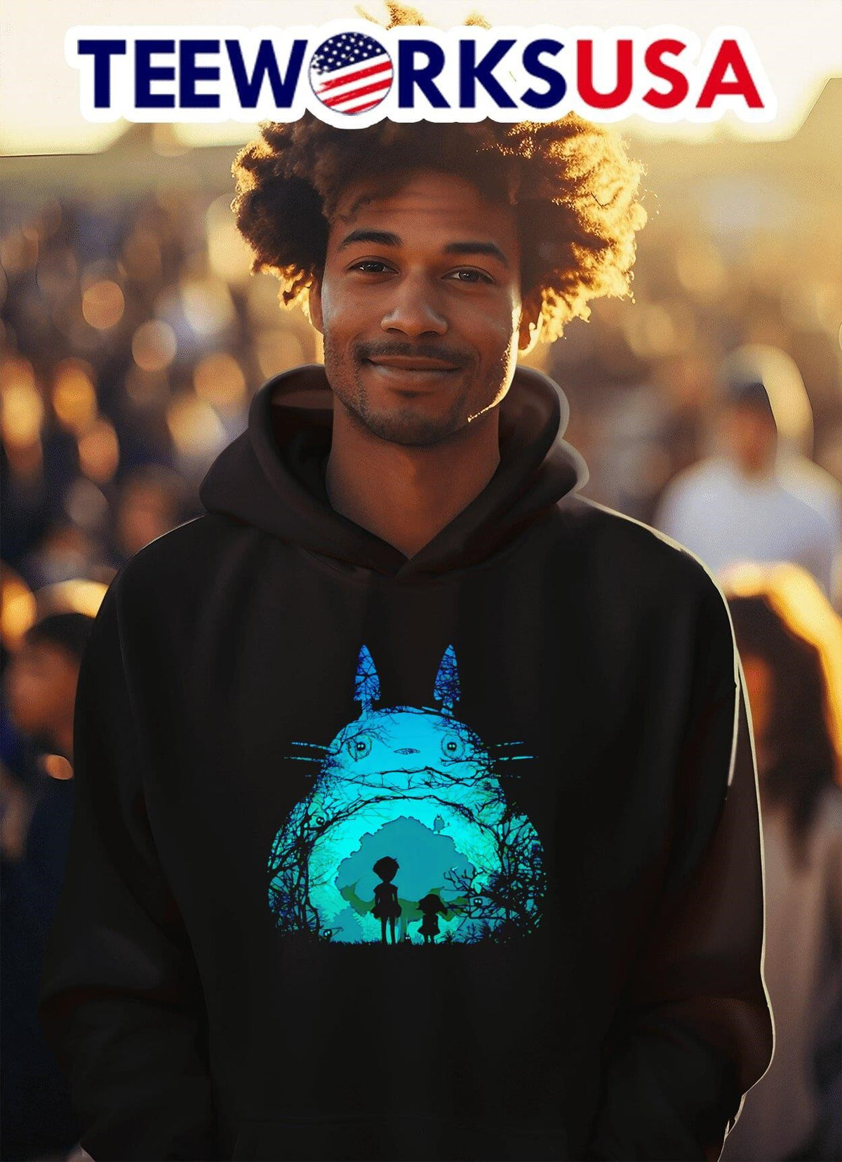 Totoro forest spirit - Adult & Kids T-Shirts, Sweatshirts & Hoodies apparel design preview 2
