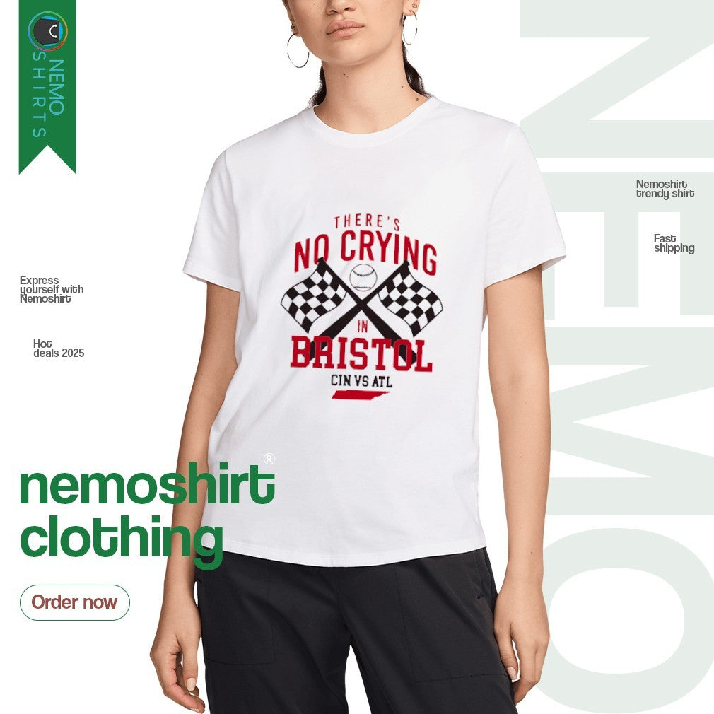 There's no crying in Bristol Cin vs Atl - Adult & Kids T-Shirts, Sweatshirts & Hoodies apparel design preview 3
