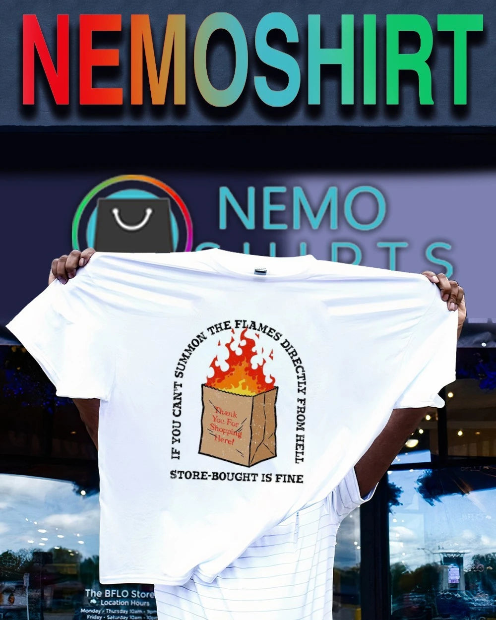 If You Can't Summon the Flames Directly from Hell - Adult & Kids T-Shirts, Sweatshirts & Hoodies apparel design preview 1