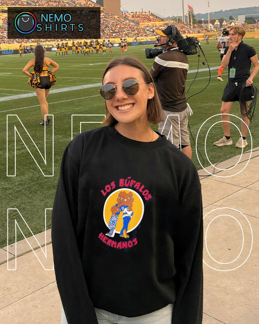 Los bufalos hermanos Buffalo Bills mascot - Adult & Kids T-Shirts, Sweatshirts & Hoodies apparel design preview 4