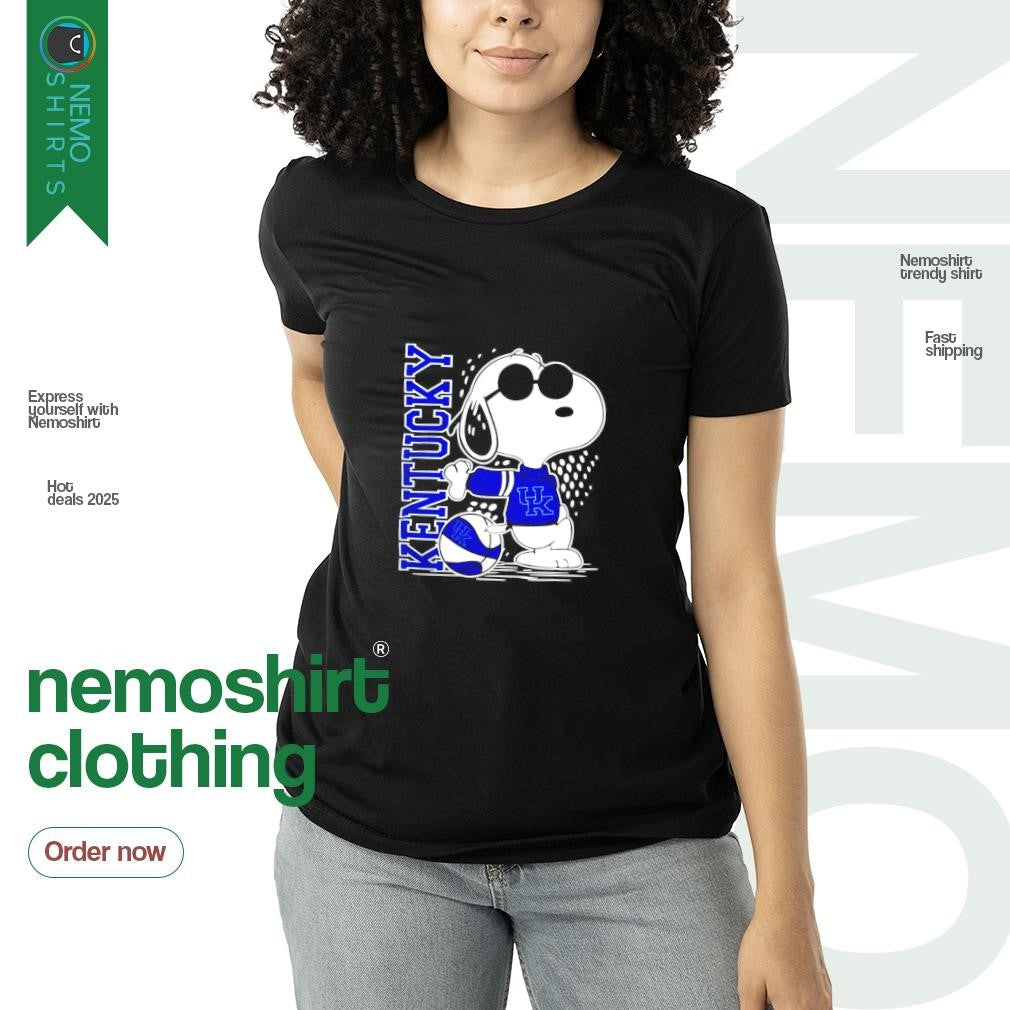 Kentucky Wildcat basketball snoopy 2025 - Adult & Kids T-Shirts, Sweatshirts & Hoodies apparel design preview 3