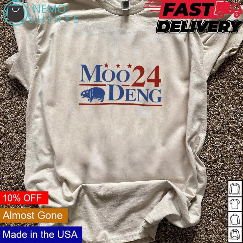 Moo Deng 24 election cover - Adult & Kids T-Shirts, Sweatshirts & Hoodies apparel design preview 3