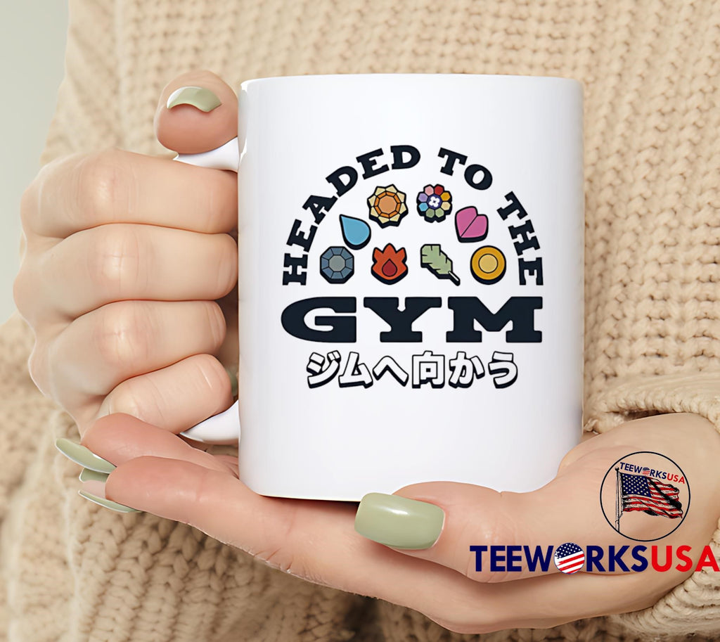 Headed to the Gym JP - Adult & Kids T-Shirts, Sweatshirts & Hoodies apparel design preview 6