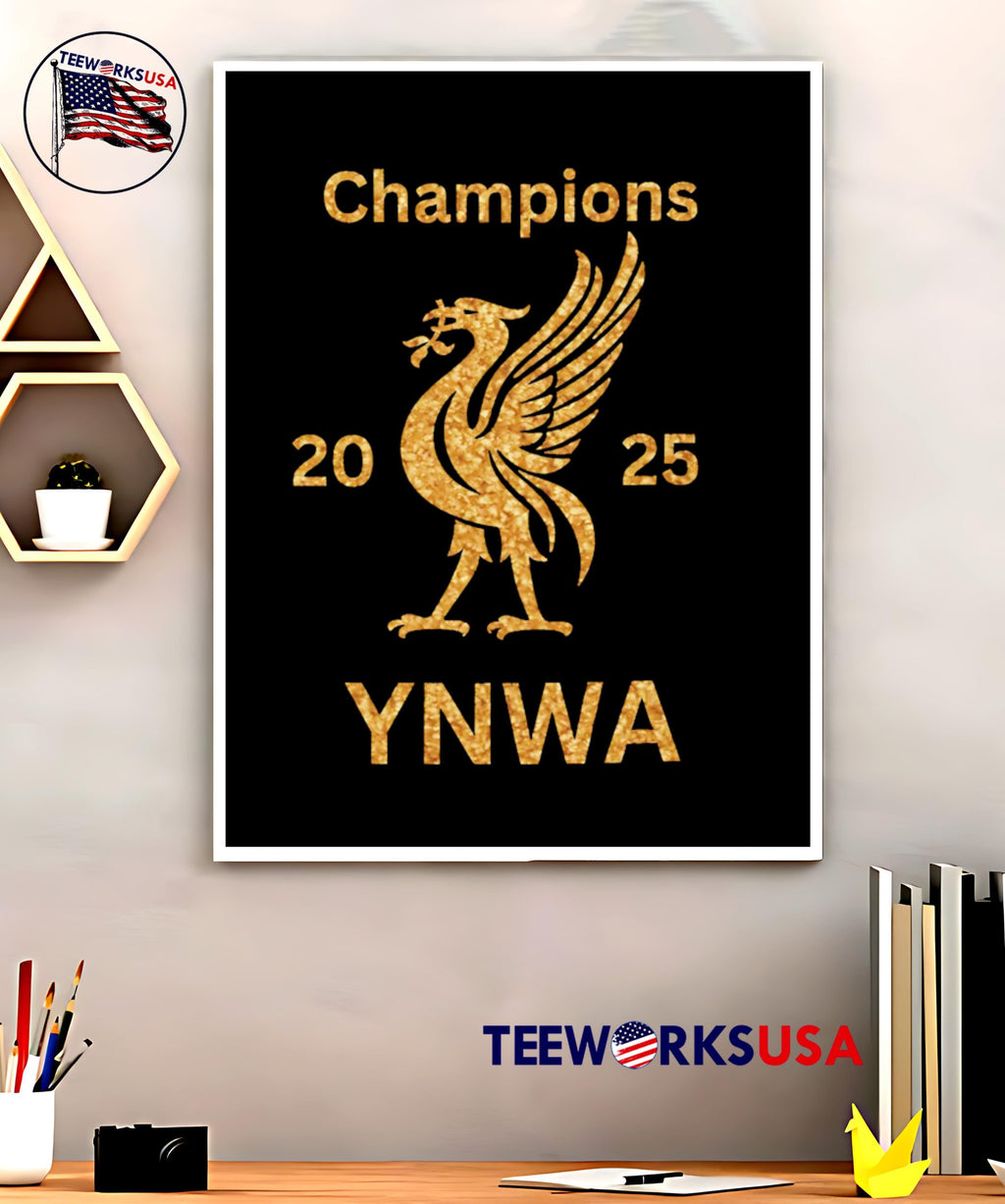 Liverpool Champions 2025 YNWA retro - Adult & Kids T-Shirts, Sweatshirts & Hoodies apparel design preview 5