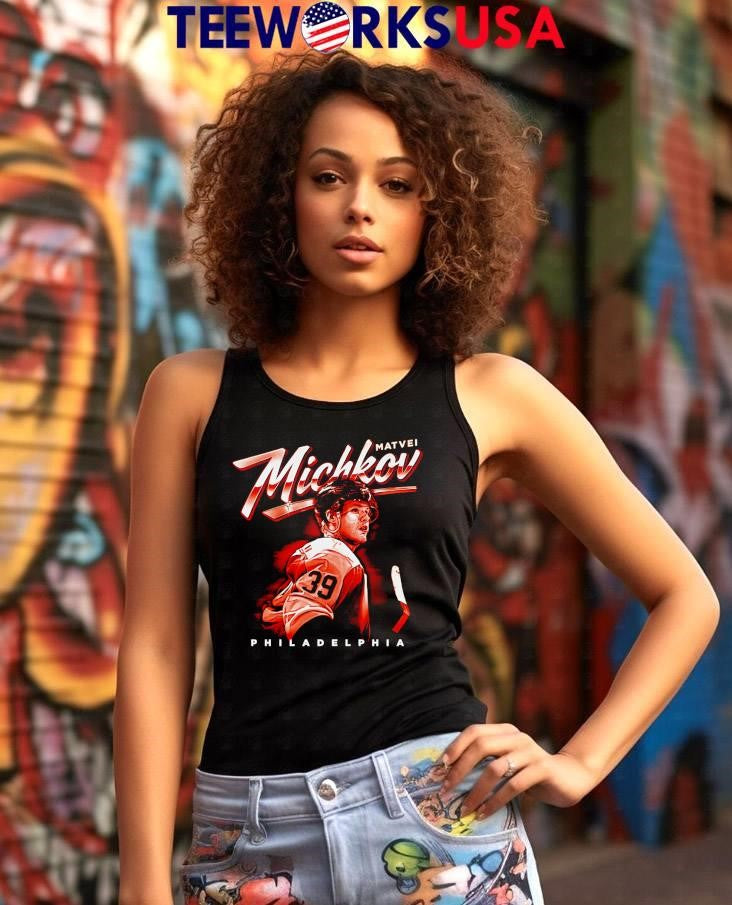 Matvei Michkov Philadelphia Bitmap American ice - Adult & Kids T-Shirts, Sweatshirts & Hoodies apparel design preview 7
